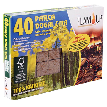 Çiçek Özlü Doğal Çıra 40'lı | Flam Up